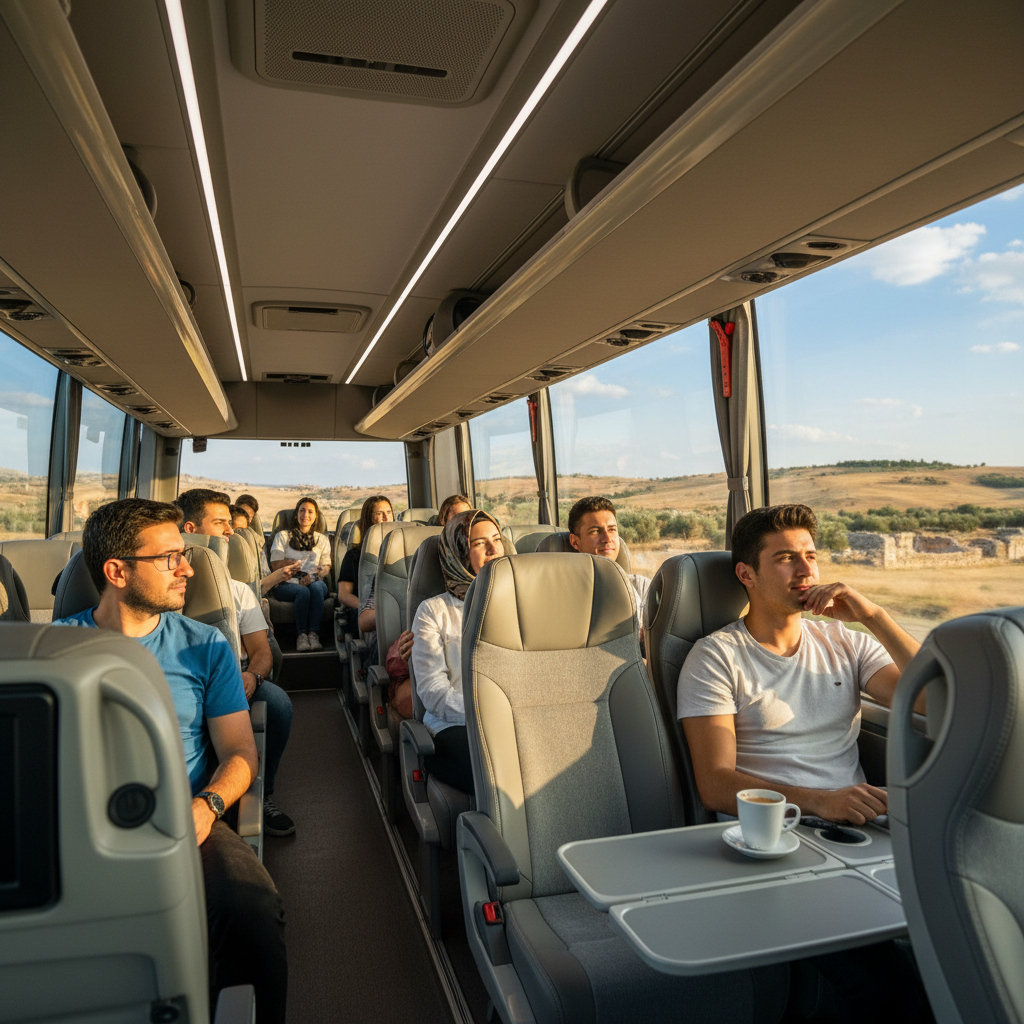 Konforlu otobüste seyahat